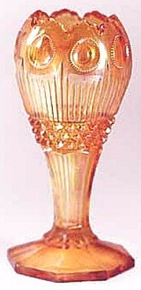 MANHATTAN Vase is 6.50 in. tall, and is shown in Hartung's Book 10.