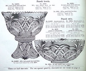 ROYALTY Punch Bowls and Base as they appear in the 1909 Imperial catalog