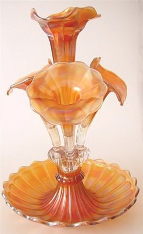 Marigold Four Lily Epergne