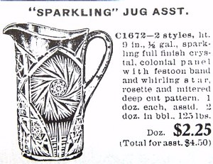 DOUBLESTAR-sold in crystal-June 1916 Butler Bros. Catalog. The Carnival specimens apparently entered the arena late in the scheme of iridization.